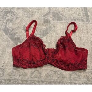Sophie b Red Bra Underwire Lace Red Size 40D
